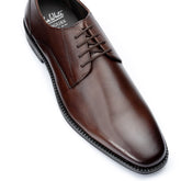 John White Mens Brown Rudd Derby Shoes